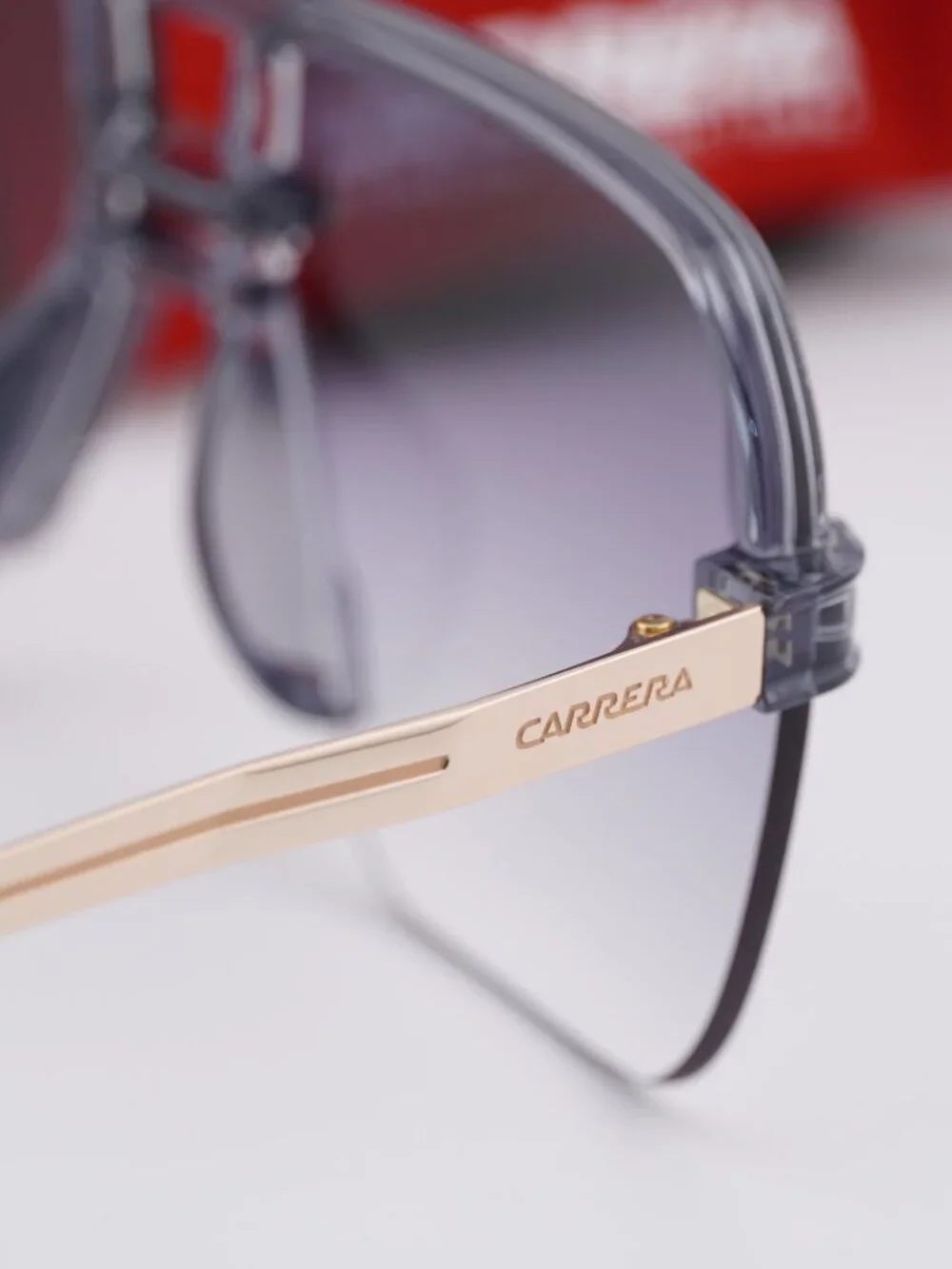 CARRERA 1066/S 0KB7 FQ Aviator Sunglasses - Grey / Gold Mirror